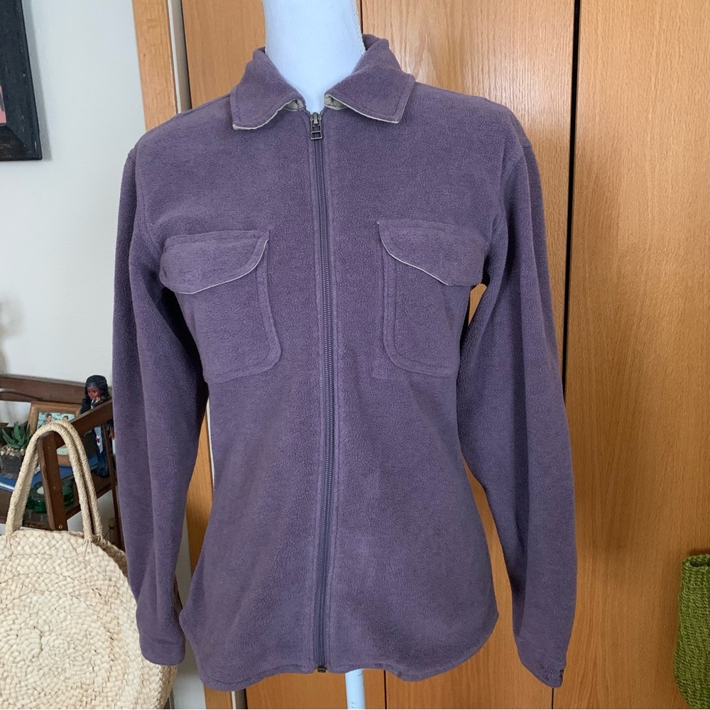 Vintage North Face Zippered Shirt Jacket - Small